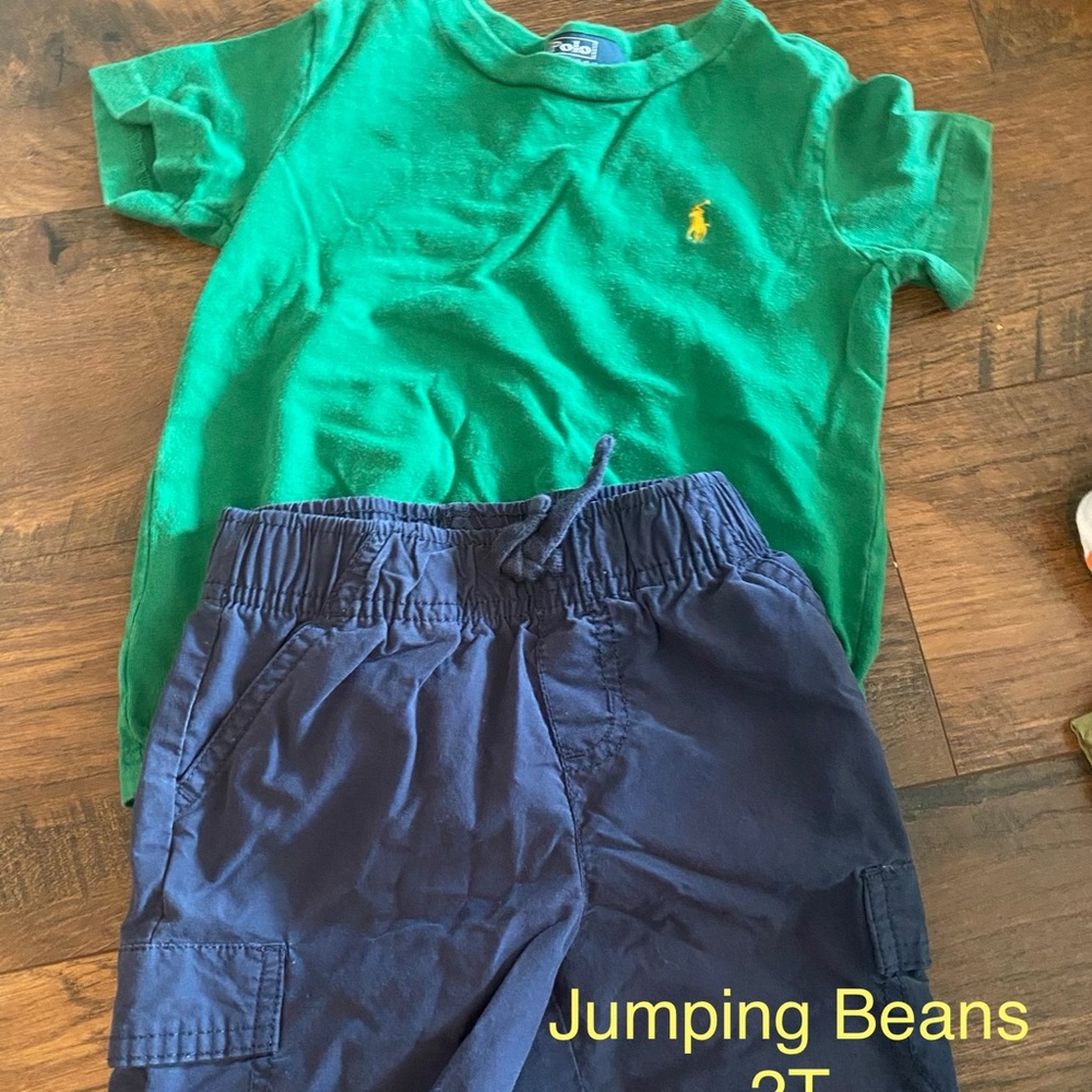 Ralph Lauren Top and Jumping Beans Shorts 2t